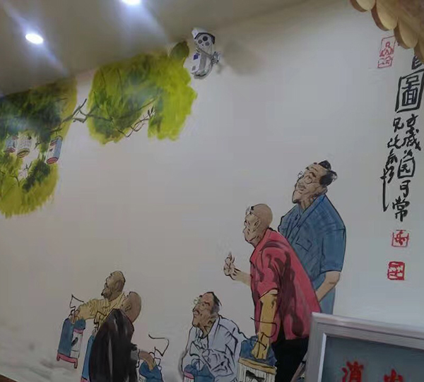 羊蝎子饭店彩绘